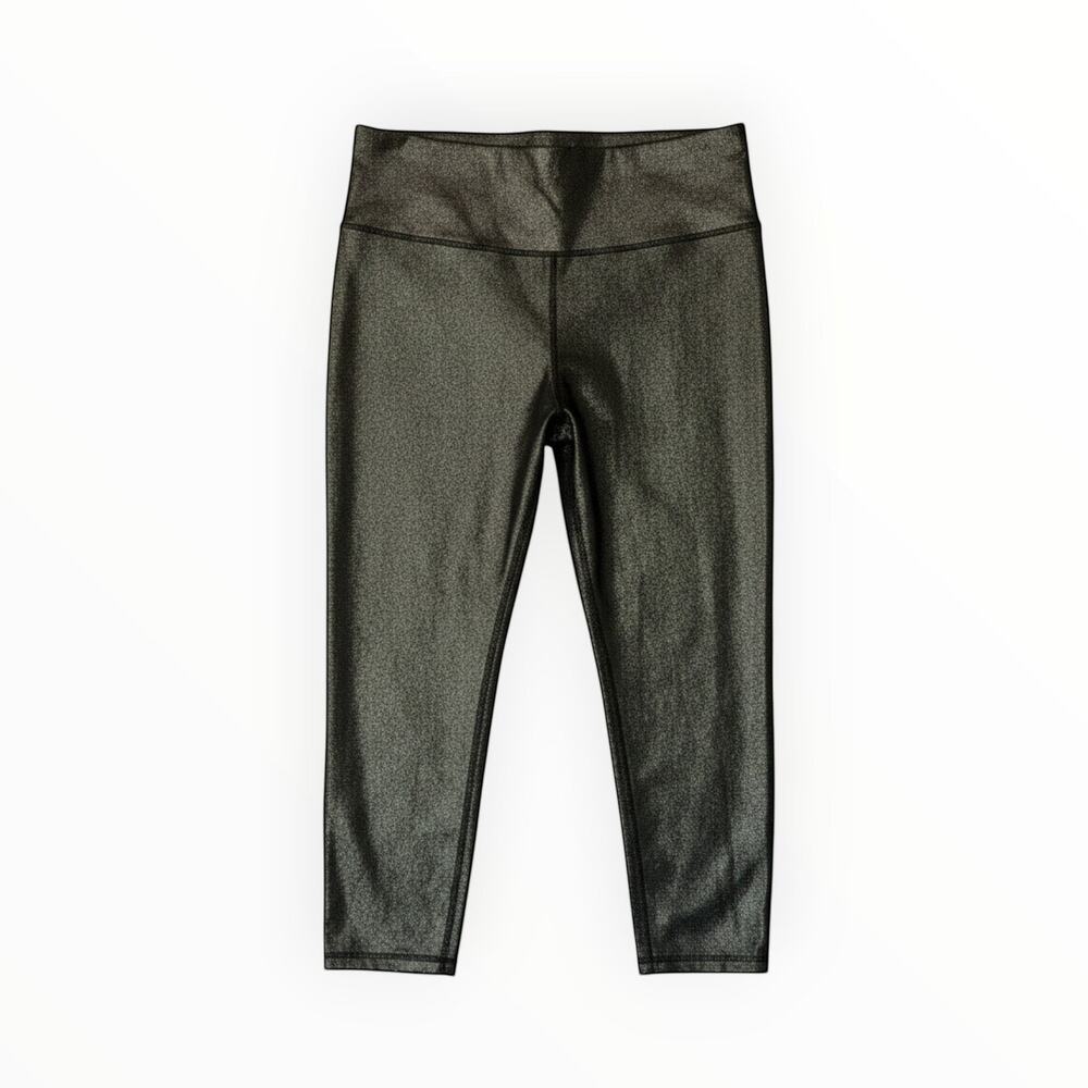 Xersion Women's High Waisted Wet Metallic Leggings